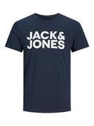 Koszulki męskie - Jack & Jones Koszulka w kolorze granatowym - miniaturka - grafika 1