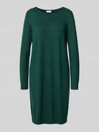 Sukienki - Sukienka o długości do kolan z okrągłym dekoltem model ‘RIL’ - miniaturka - grafika 1