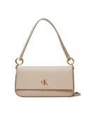 Torebki damskie - Calvin Klein Torebka Minimal Monogram Shoulder Pouch LV04K3161G Écru - miniaturka - grafika 1