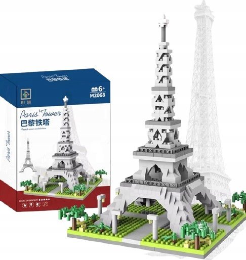 wieża Eiffla Klocki konstrukcyjne architektura świata 600el. DZIEŃ DZIECKA