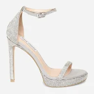 Sandały damskie - Damskie sandały Steve Madden Milano-R Sandal SM11000897-998 42 27.1 cm Srebrne (8719484865525) - miniaturka - grafika 1