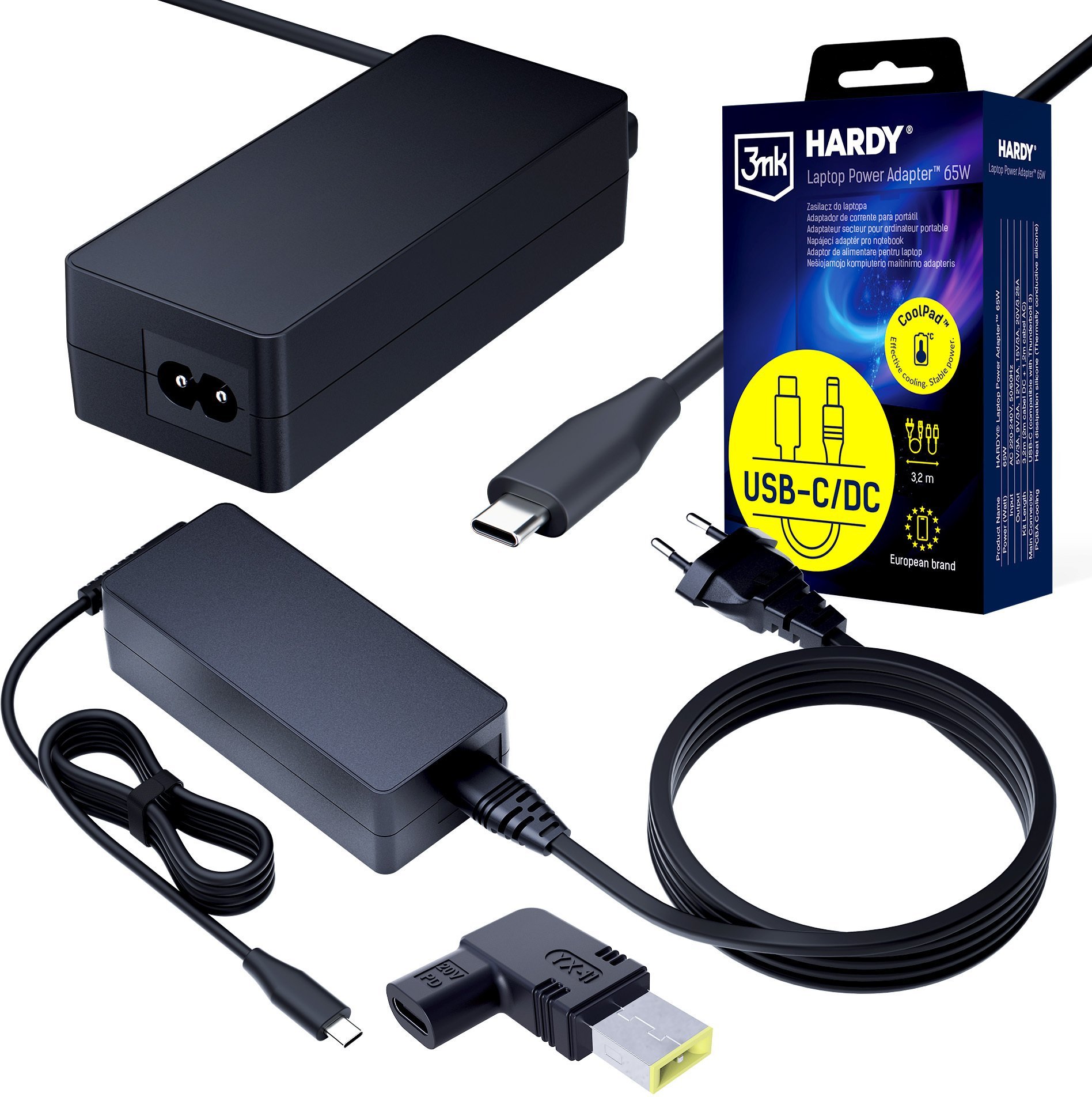 Zasilacz do laptopa 3MK Lenovo 20V USB-C DC 11 x 4.5 slim - 3mk Hardy Power Adapter