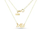 Naszyjniki - ZŁOTY NASZYJNIK IMIĘ ALA CELEBRYTKA 333 GRAWER - miniaturka - grafika 1