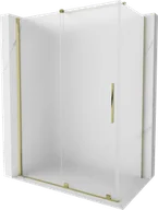 Kabiny prysznicowe - Mexen Velar kabina prysznicowa rozsuwana 130x70 cm, szron, złota - 871-130-070-31-50 - miniaturka - grafika 1