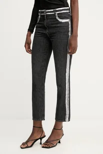 Patrizia Pepe jeansy damskie kolor czarny 8P0735 D1WZN - Spodnie damskie - miniaturka - grafika 1