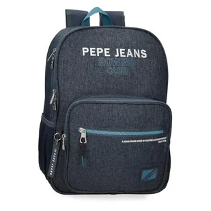 Pepe Jeans Edmon Plecak szkolny Niebieski 30x40x12 cms Poliester 15,6L by Joumma Bags, niebieski, plecak szkolny - Plecaki szkolne i tornistry - miniaturka - grafika 1