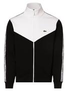 Bluzy męskie - Lacoste - Męska bluza rozpinana, czarny|biały - miniaturka - grafika 1