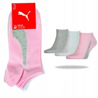 Skarpetki damskie - PUMA Skarpety STOPKI Damskie 3 pary RÓŻ 43/46 - miniaturka - grafika 1