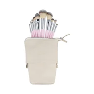 Pędzle do makijażu - Ilū Basic, Zestaw 10 Pędzli Do Makijażu + Etui, Różowy - miniaturka - grafika 1