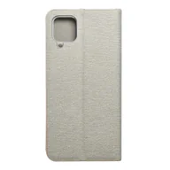 Etui i futerały do telefonów - Forcell Kabura LUNA Book Gold do SAMSUNG Galaxy A12 srebrny - miniaturka - grafika 1