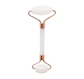 Pozostałe urządzenia kosmetyczne - Fluff Face Roller Masażer Do Twarzy Biały Jadeit - miniaturka - grafika 1