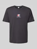 Koszulki męskie - T-shirt z wyhaftowanym logo - miniaturka - grafika 1