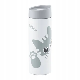 66705 Kubek termiczny Kitty 350 ml szary AMBITION - Kubki termiczne - miniaturka - grafika 1