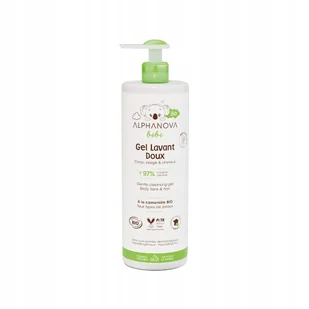 Delikatny żel myjący dla niemowląt 2 w 1, 400 ml Alphanova Bebe Bio - Kosmetyki kąpielowe dla dzieci Delikatny żel myjący dla niemowląt 2 w 1, 400 ml Alphanova Bebe Bio - Kosmetyki kąpielowe dla dzieci - miniaturka - grafika 1