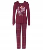 Piżamy damskie - Triumph piżama damska bawełna czerwony rozmiar 38 - miniaturka - grafika 1