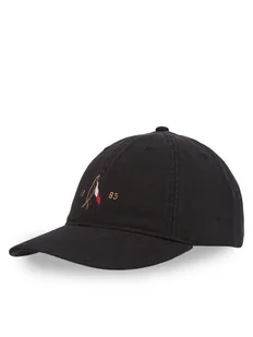 Tommy Hilfiger Czapka z daszkiem Seasonal Flag Wash 6 Panel Cap AM0AM13348 Czarny - Czapki męskie - miniaturka - grafika 1