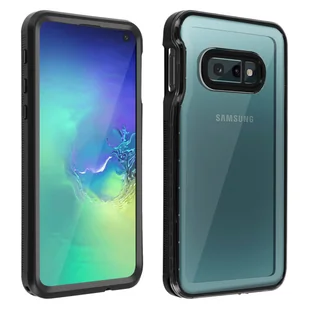 Etui Ochronne Samsung Galaxy S10E Wodoodporne 2M Zabezpieczenie Ekranu Czarne - Etui i futerały do telefonów - miniaturka - grafika 1