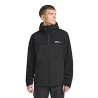 Kurtki męskie - Męska kurtka przeciwdeszczowa Jack Wolfskin WEILTAL 2L JKT M Phantom - S - miniaturka - grafika 1