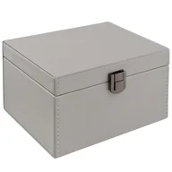 Akcesoria motoryzacyjne - Pudełko Klatka Faradaya na kluczyki samochodowe Keyless (szary, czarne zapięcie) - miniaturka - grafika 1