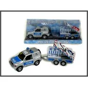 Samochody i pojazdy dla dzieci - Hipo Auto Policja z lawetą pod kloszem 510613 CT-681 - miniaturka - grafika 1