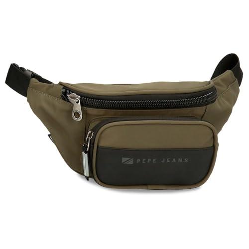 Pepe Jeans Jarvis Saszetka zielona 30x13x5 cm Sztuczna skóra i poliester L by Joumma Bags, Zielony, saszetka nerka