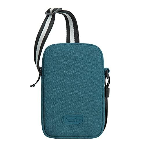 Travelon Mini crossbody z blokadą RFID, Laguna, One Size, Przybrzeżne blokowanie RFID mini crossbody