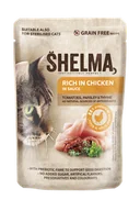 Mokra karma dla kotów - Bezzbożowa mokra karma dla kotów dorosłych z kurczakiem w sosie Shelma 85 g - miniaturka - grafika 1