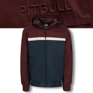 Kurtki męskie - Męska Kurtka przejściowa z kapturem Pitbull 2 Color Longwood Wiatrówka - miniaturka - grafika 1