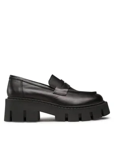 Badura Loafersy MELITO-E23-25713PE Czarny - Półbuty damskie - miniaturka - grafika 1