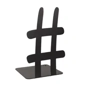 Podpórki do książek - Podpórka do książek Hashtag czarna struktura AD04 - miniaturka - grafika 1