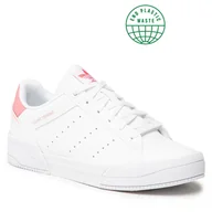 Buty sportowe damskie - Adidas Buty Court Tourino J H00765 Ftwwht/Ftwwht/Hazros - miniaturka - grafika 1