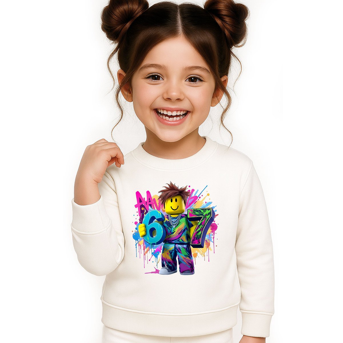 BLUZA DZIECIĘCA 67 SIX SEVEN VIRAL ROBLOX 134-140 DLA CHŁOPCA DZIEWCZYNKI
