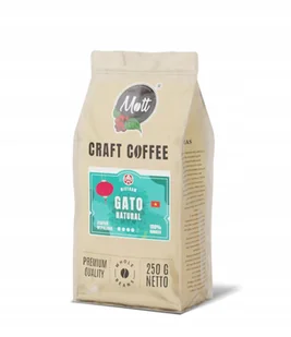 Kawa ziarnista GATO 250g 100% Robusta kawa z Wietnamu Świeżo palona - Kawa - miniaturka - grafika 1