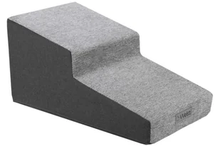 Schody dla psa Welsti 30 cm 2 pochylne stopnie ciemne szare - Pozostałe akcesoria dla psów - miniaturka - grafika 1