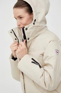 Kurtki damskie - Rossignol kurtka puchowa damska kolor beżowy zimowa - grafika 1