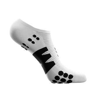 COMPRESSPORT Skarpetki do biegania krótkie NO SHOW SOCKS white/black - Skarpetki sportowe męskie - miniaturka - grafika 4