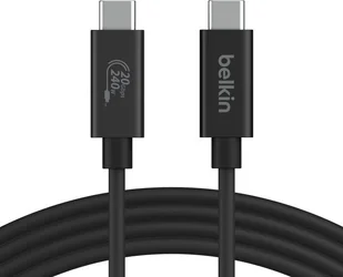Belkin Kabel Connect USB-C do USB-C USB4 240W 20Gbps 2m, czarny - Kable USB - miniaturka - grafika 1