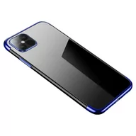 Etui i futerały do telefonów - Hurtel Clear Color case żelowy pokrowiec etui z metaliczną ramką Samsung Galaxy A22 4G niebieski - miniaturka - grafika 1