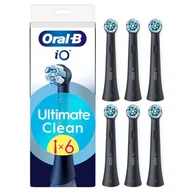 Końcówki do szczoteczek elektrycznych - Końcówka szczoteczki ORAL-B iO Ultimate Clean Czarny (6 szt.) (Usuwa płytkę bakteryjną) - miniaturka - grafika 1