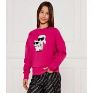 Bluzy dla dziewczynek - Karl Lagerfeld Kids Bluza IKON Relaxed fit - miniaturka - grafika 1
