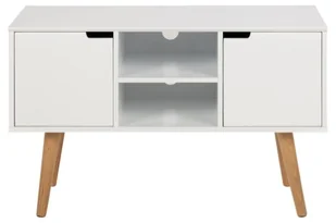 AC Design Furniture 60639 kredens mariela drzwi, 2 sztuki, dno 1 sztuki drewno, 96 x 38 x 62,5 cm, biały 60639 - Kredensy - miniaturka - grafika 2