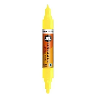 Marker akrylowy Molotow One4All Acrylic Twin neon yellow fluo 220 - Kredki, ołówki, pastele i pisaki - miniaturka - grafika 1