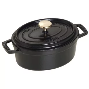 Staub Garnek żeliwny owalny La Cocotte 600 ml czarny 40509-478-0 - Garnki - miniaturka - grafika 1