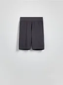 Spodenki damskie - Reserved - Bawełniane kolarki - ciemnoszary - miniaturka - grafika 1