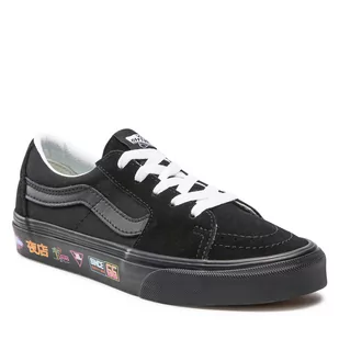 Tenisówki VANS - Sk8-Low VN0A4UUKB0K1 (Vans Market) Black/Neon - Trampki damskie - miniaturka - grafika 1