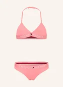 Stroje kąpielowe - Tommy Hilfiger Bikini Trójkątne pink - miniaturka - grafika 1