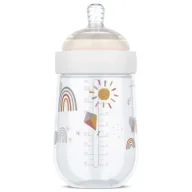 Butelki dla niemowląt - Mepal Butelka ze smoczkiem Mio Sunshine & Rainbow 108061565245 240 ml - miniaturka - grafika 1
