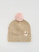 Buciki dla niemowląt - Reserved - Czapka z domieszką wełny - beżowy - miniaturka - grafika 1