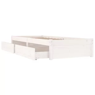 Lumarko Rama łóżka z szufladami, biała, 90x200 cm - Łóżka Lumarko Rama łóżka z szufladami, biała, 90x200 cm - Łóżka - miniaturka - grafika 4