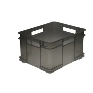 Pojemnik Euro-box XL BRUNO 43 x 35 x 24 crystal grey - Pudła i pojemniki do przechowywania - miniaturka - grafika 1